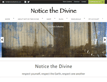 Tablet Screenshot of noticethedivine.com